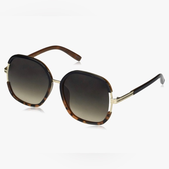 Jessica Simpson J5443 Black Tortoise Square retro Uv Protection Sunglasses 60MM - Picture 1 of 7